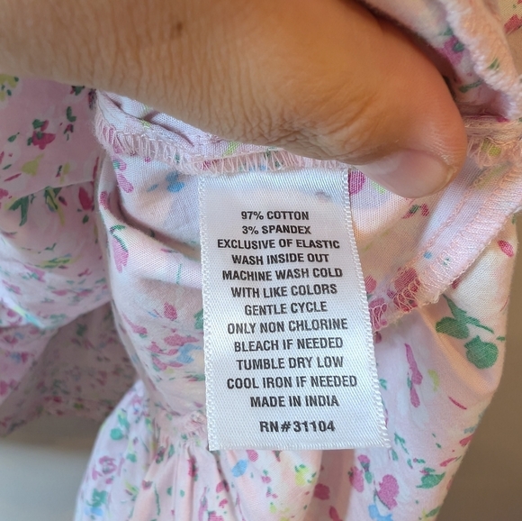 Crown & Ivy Women's Pink Floral Print 3/4 Sleeve Swing Dress Women's Small - Picture 7 of 9